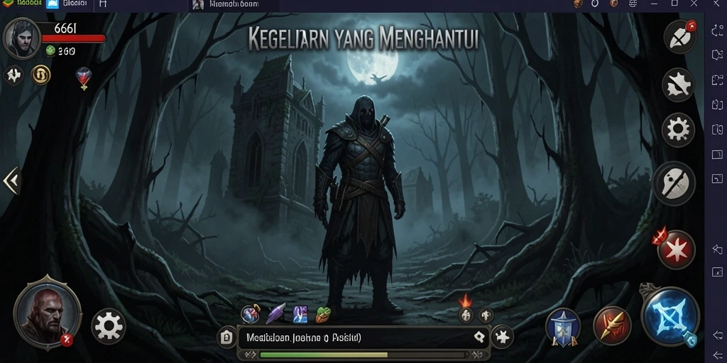 Tampilan gameplay menyeramkan dari 666I yang penuh ketegangan.