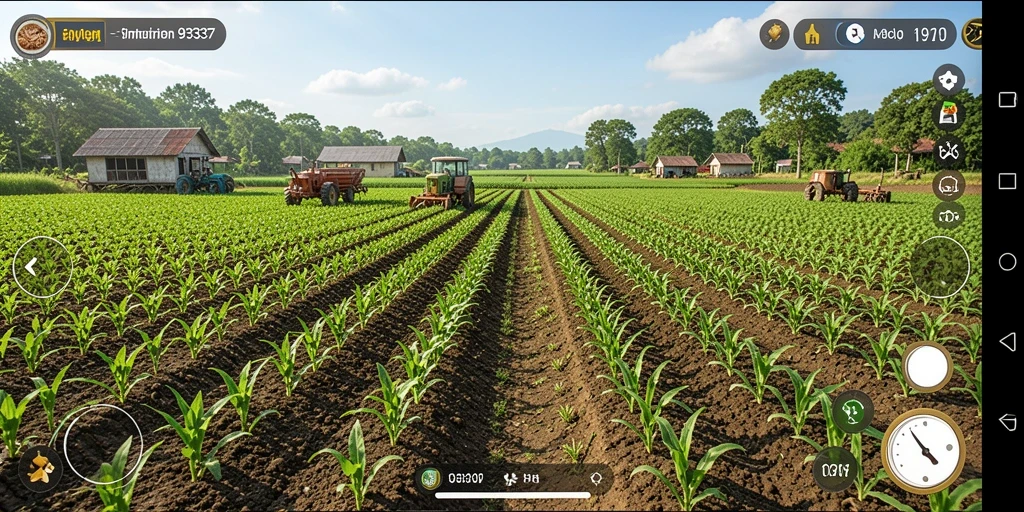 Tampilan gameplay Farming yang mengasyikkan di 93337.