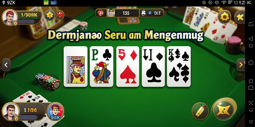 Tampilan screenshot gameplay Domino yang menarik di 9ZK.