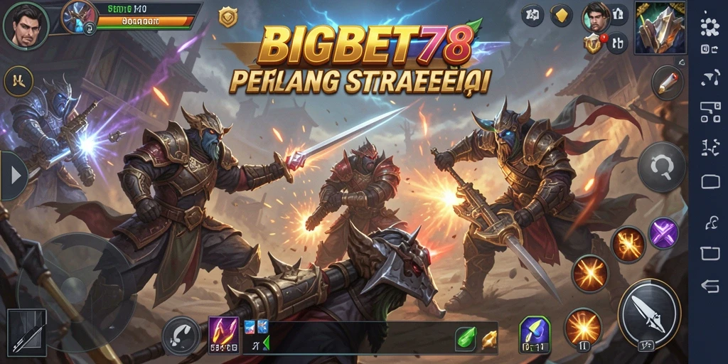 Tangkapan layar dari gameplay BIGBET78, menunjukkan aksi strategis yang intens.