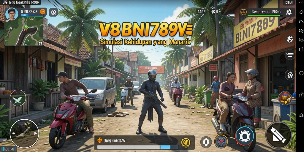 Tampilan gameplay menarik dari BNI789 dengan berbagai interaksi karakter.