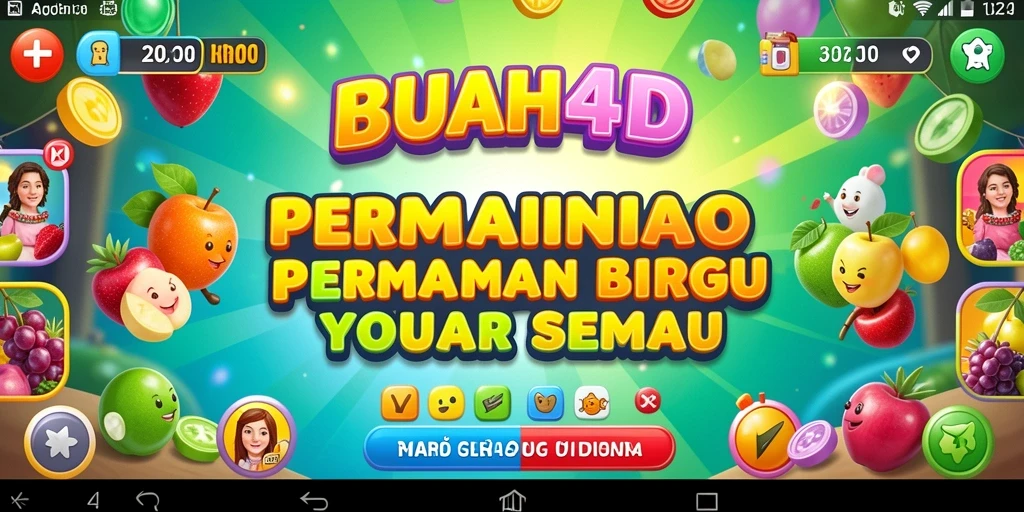 Tampilan gameplay Bingo yang menarik dan penuh warna di BUAH4D.