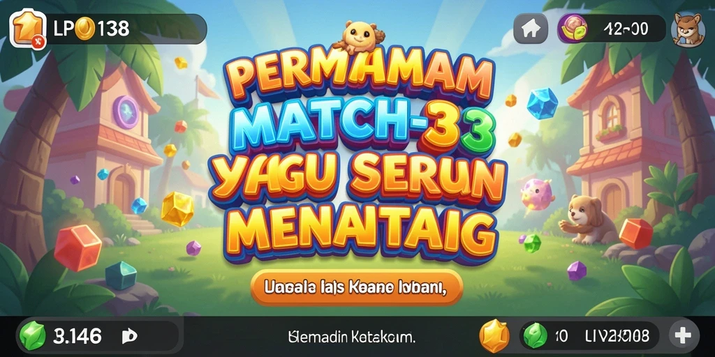 Tampilan gameplay seru LPO138 yang penuh warna dan tantangan.