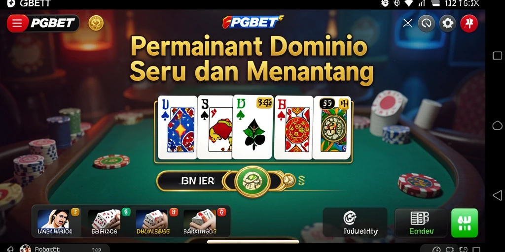 Tangkapan layar PGBET menampilkan gameplay seru permainan Domino.